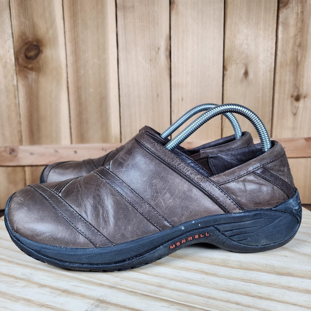 Merrell Encore Eclipse Shoes Womens 9.5 Brown Slip On Comfort Walking Casual